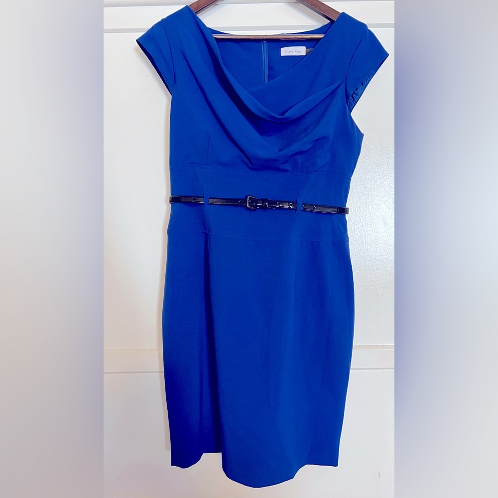 Size 10 Calvin Klein Blue dress.